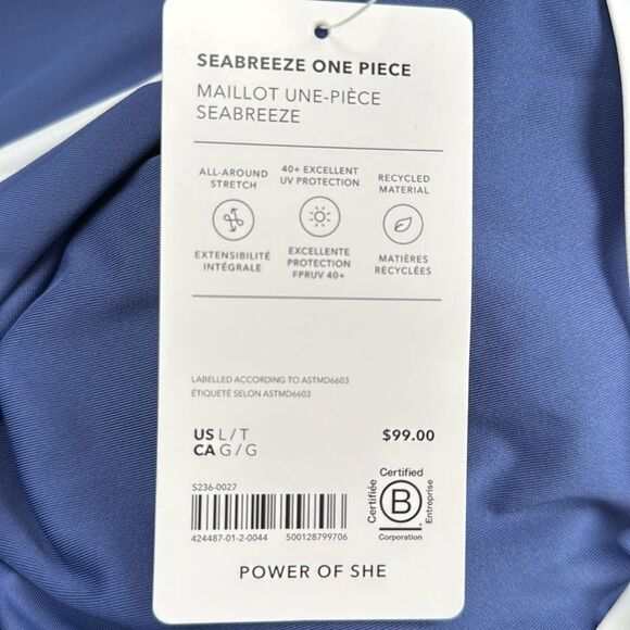 Athleta Blue One Piece Swimsuit - Picture 8 of 9